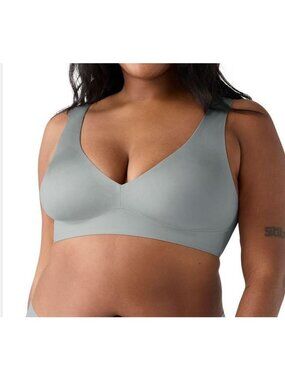 True andCo Body Sheen Bralette Large Gray Wirefree